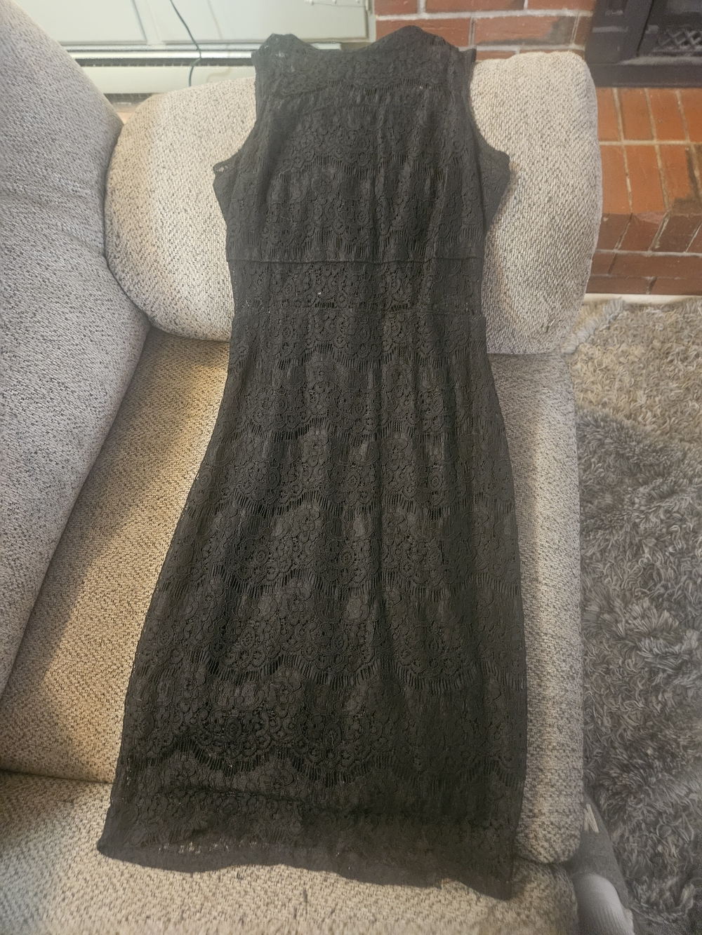 Charlotte Russe Black Lace Mini Dress